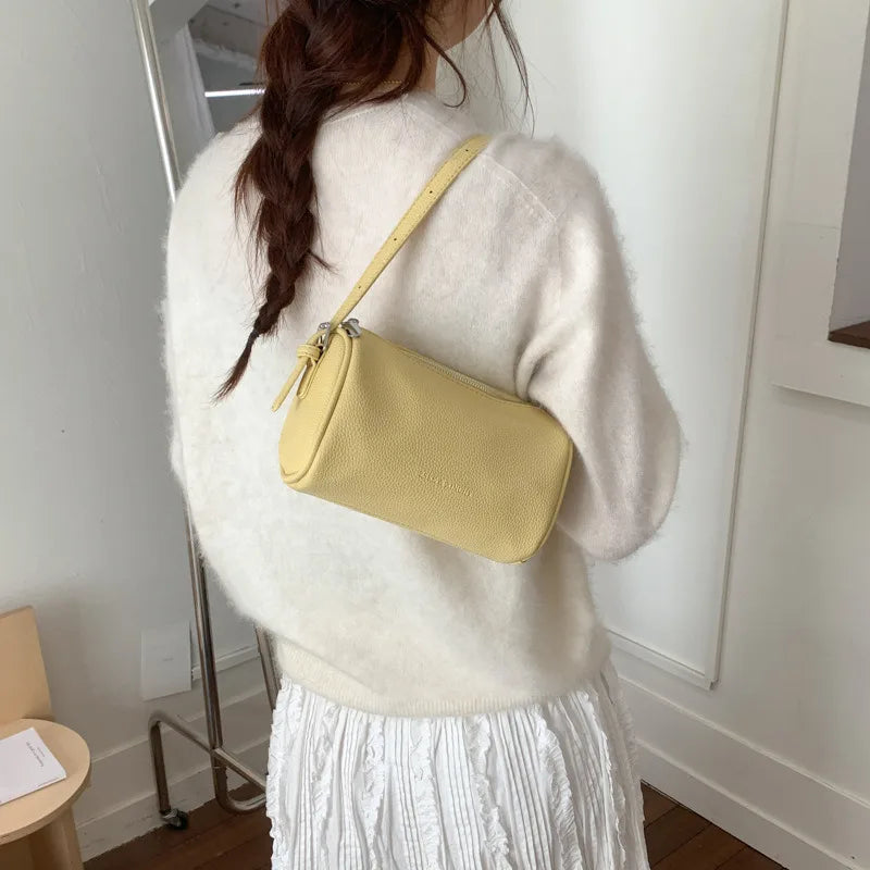 Mini sac cylindrique femme ligne minimaliste - photo 2