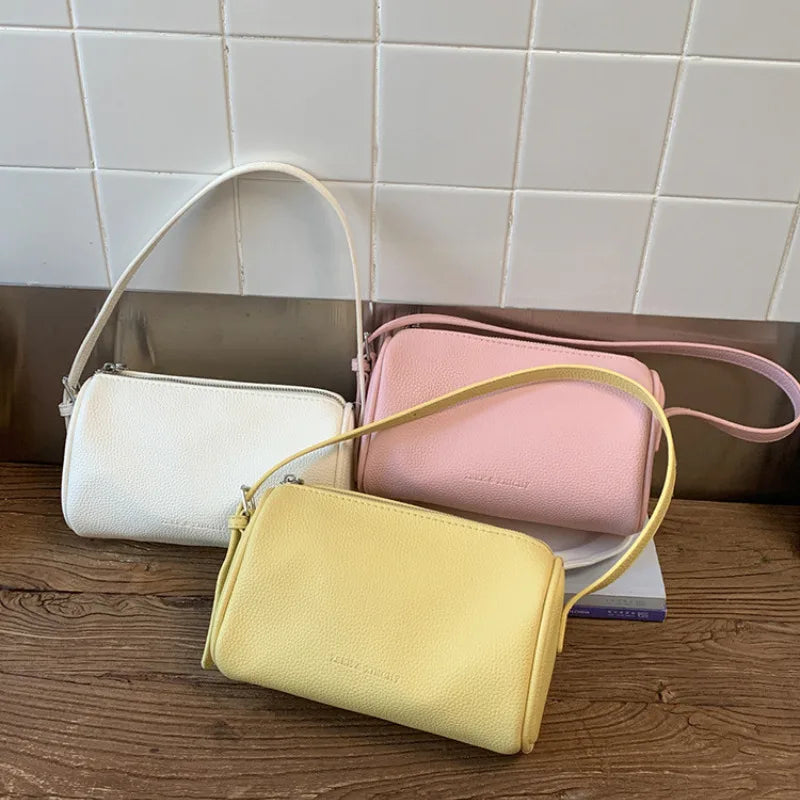 Mini sac cylindrique femme ligne minimaliste - photo 5