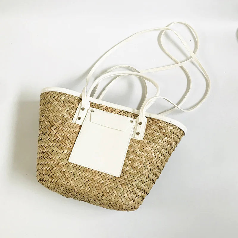 Sac seau rotin tressé - photo 9