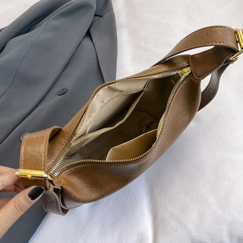 Sac hobo souple vintage - photo 4