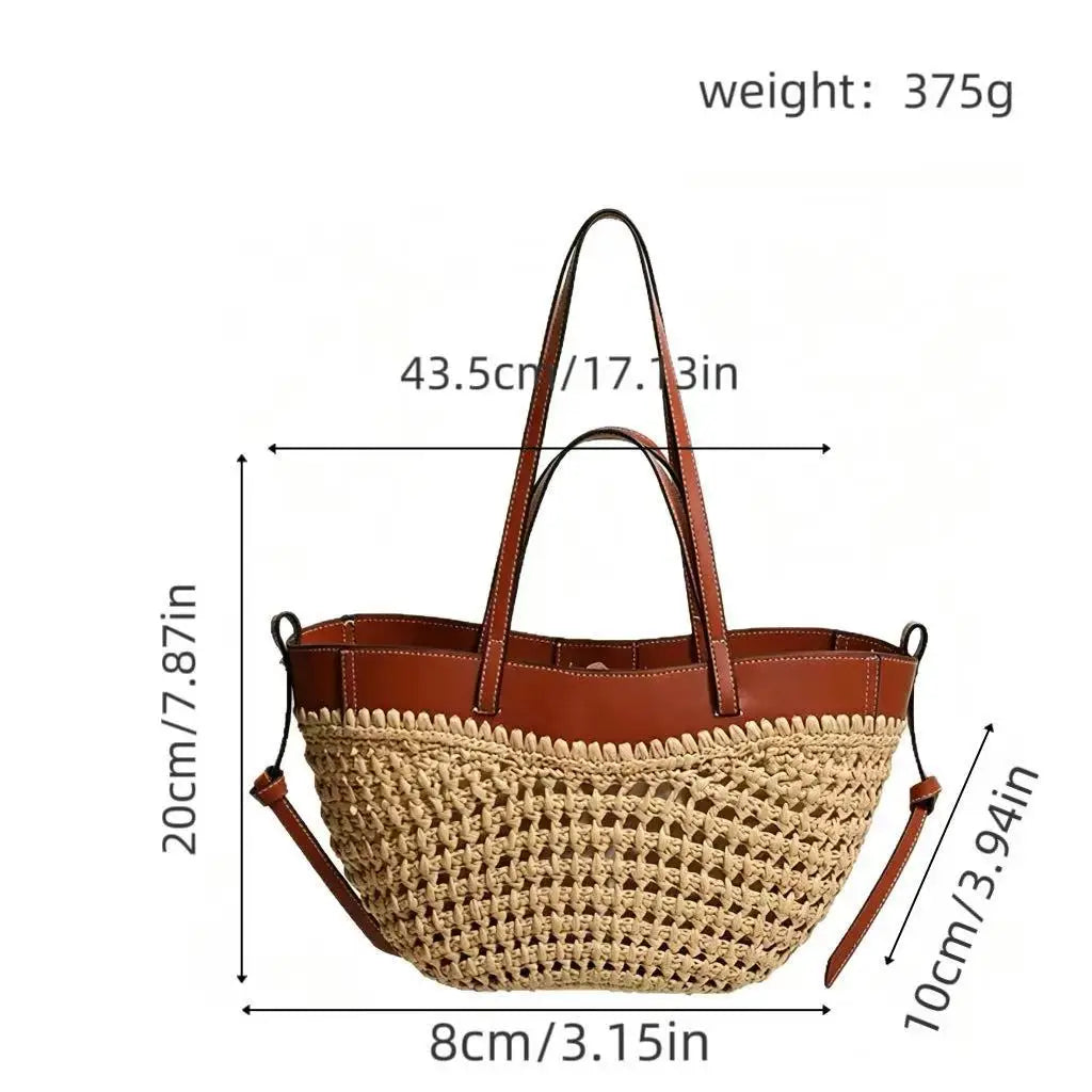 Sac raphia ajouré quotidien - photo 6