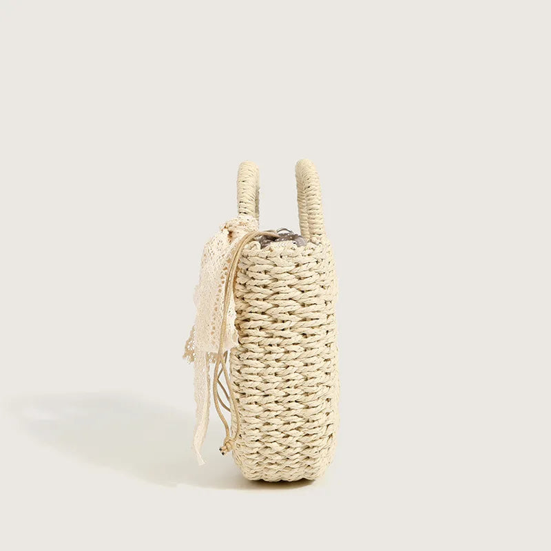 Sac demi-lune rotin été - photo 3