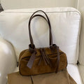 Sac baguette femme en suédine mate - photo 10