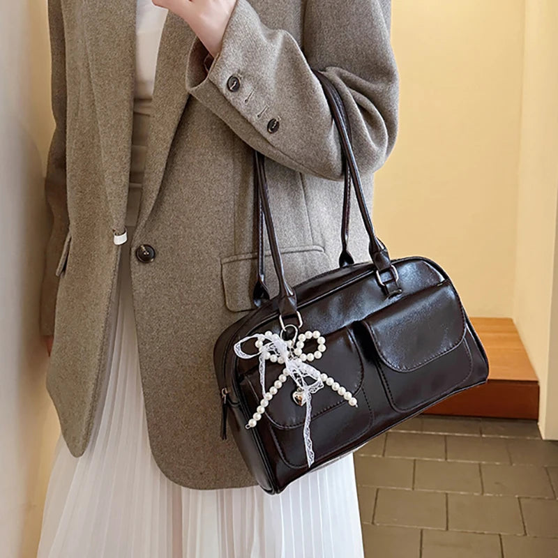 Sac bowling femme grand format style rétro - photo 2