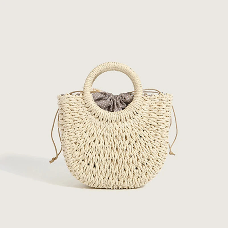 Sac demi-lune rotin été - photo 2