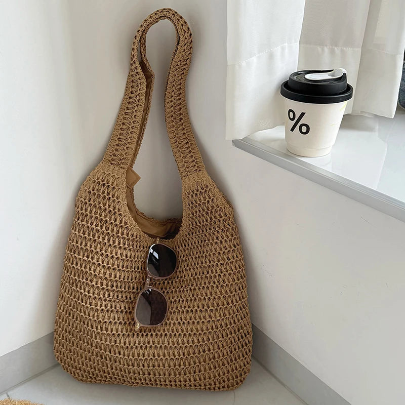 Sac rotin tressé été - photo 1