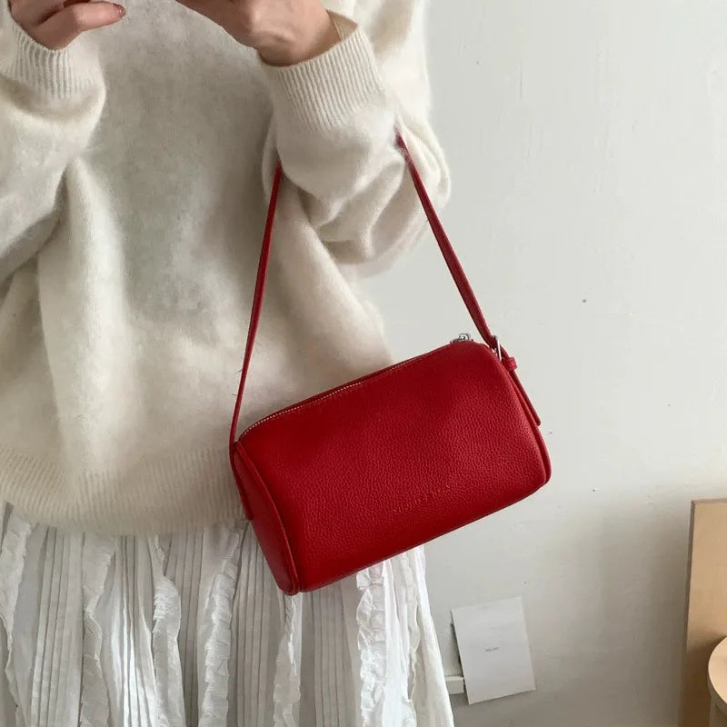 Mini sac cylindrique femme ligne minimaliste - photo 4