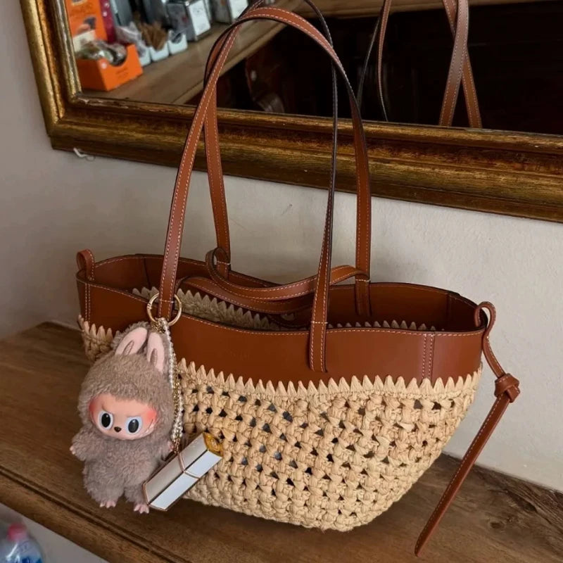 Sac raphia ajouré quotidien - photo 4