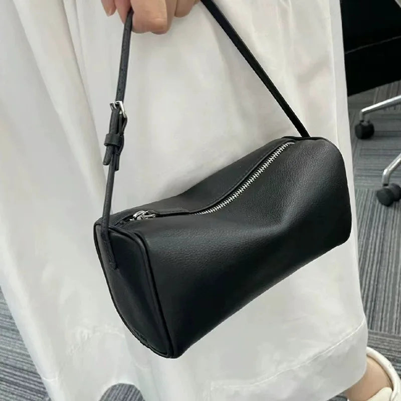 Mini sac cylindrique femme ligne minimaliste - photo 3